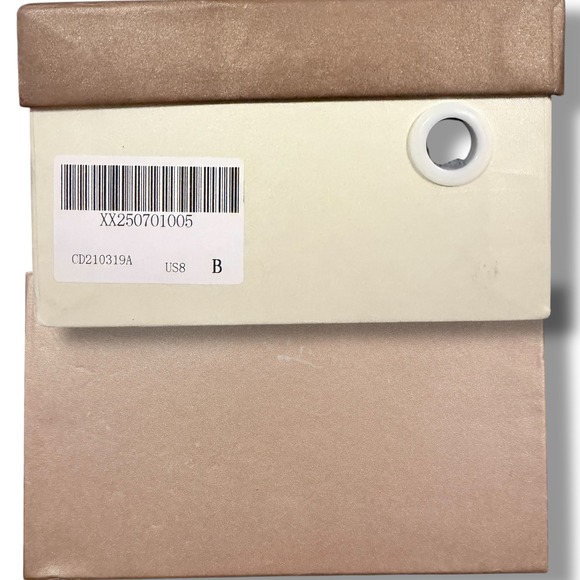 NIB Black Crocodile Embossed Square Toe Lace Up High Heel Sandals Women US 8 - Picture 5 of 9